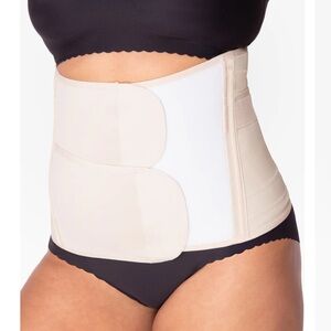 Belly Bandit postpartum Luxe Belly Wrap - Almond nude color - size Small